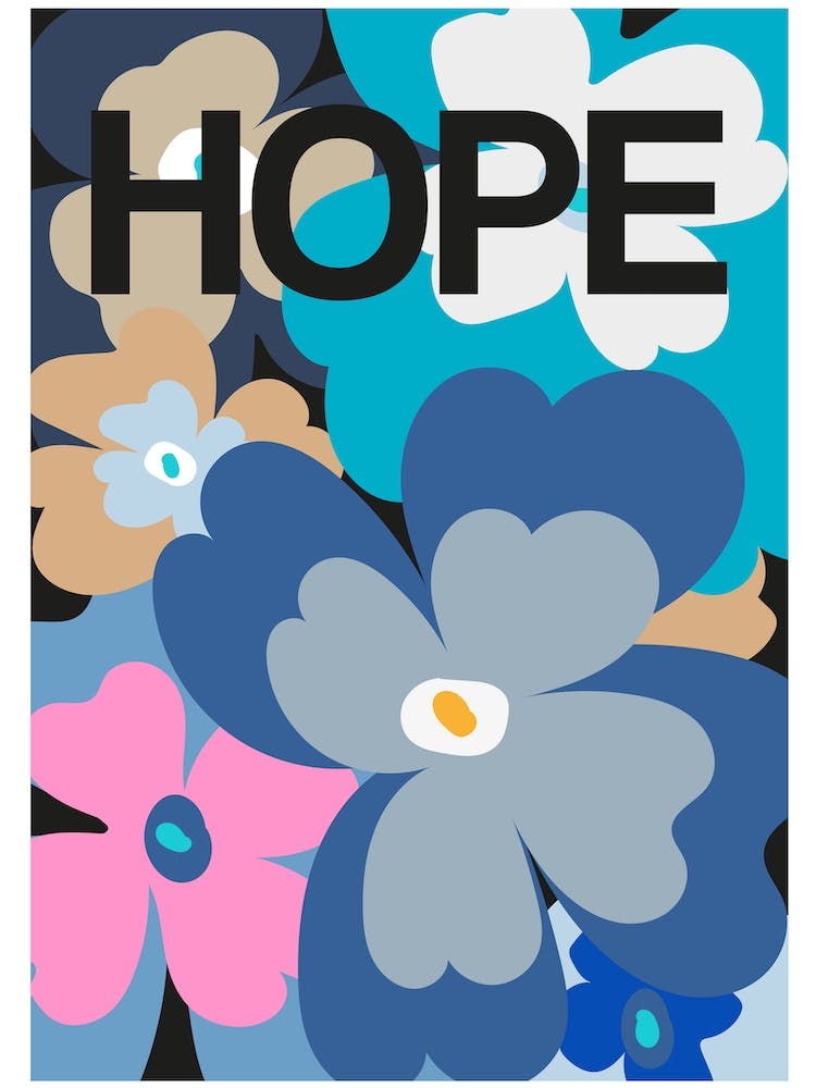 Hope Flower Blue