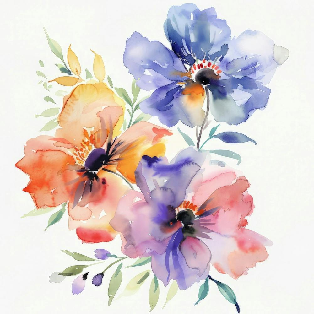 Watercolor Flowers 46