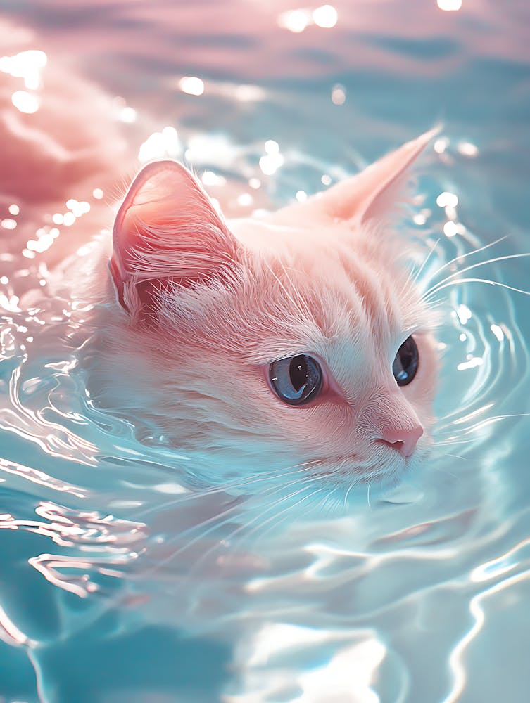 Cat In Water 2