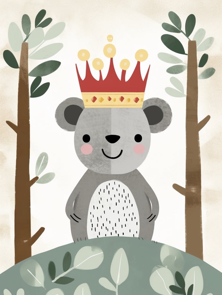Little Koala 6 Wearing A Crown