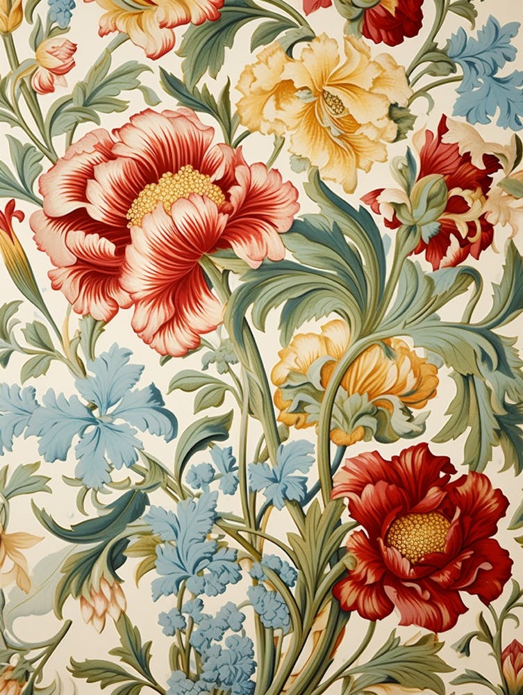 Viktorianische Blumentapete 3