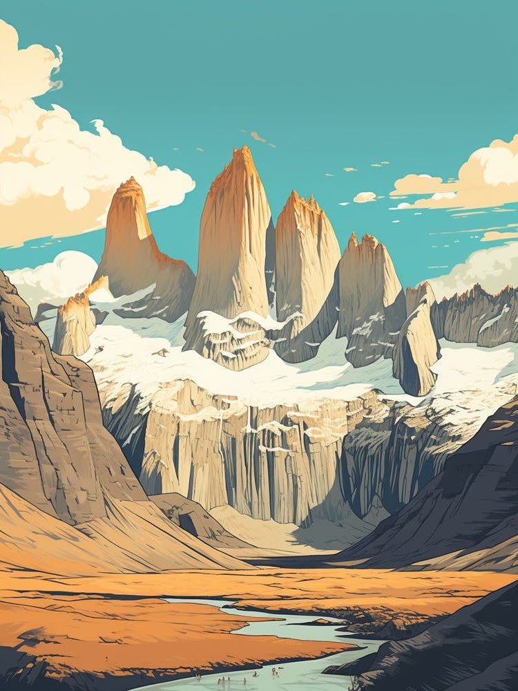 Torres Del Paine Circuit Chile 3 Hiking Trail Landscape