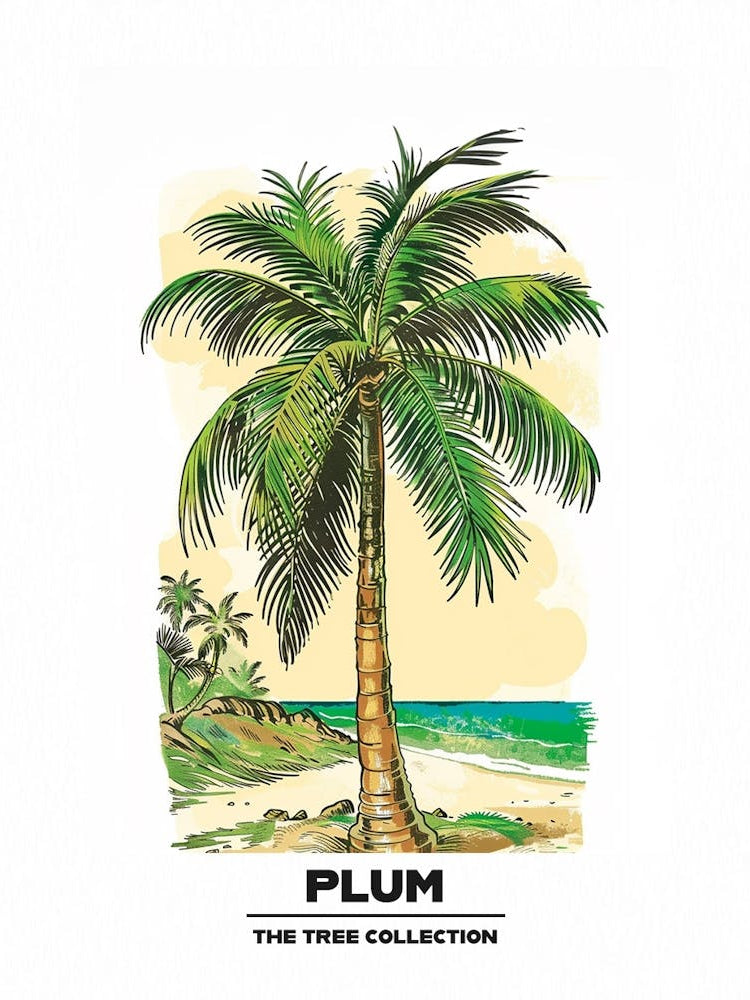 Plum Tree Storybook Illustration 3 Poster