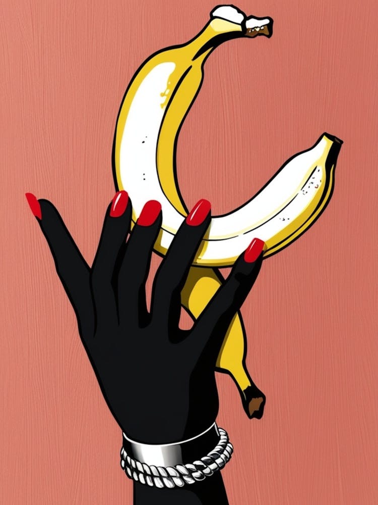 Hand Holding A Banana