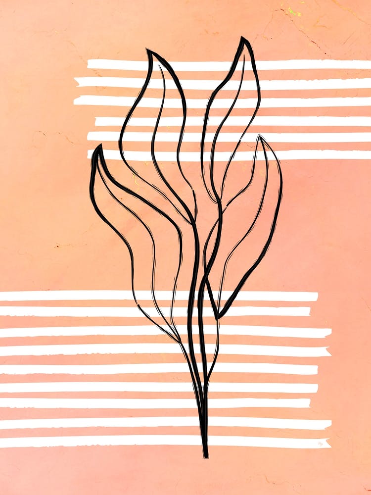 Moderne Pflanze Orange