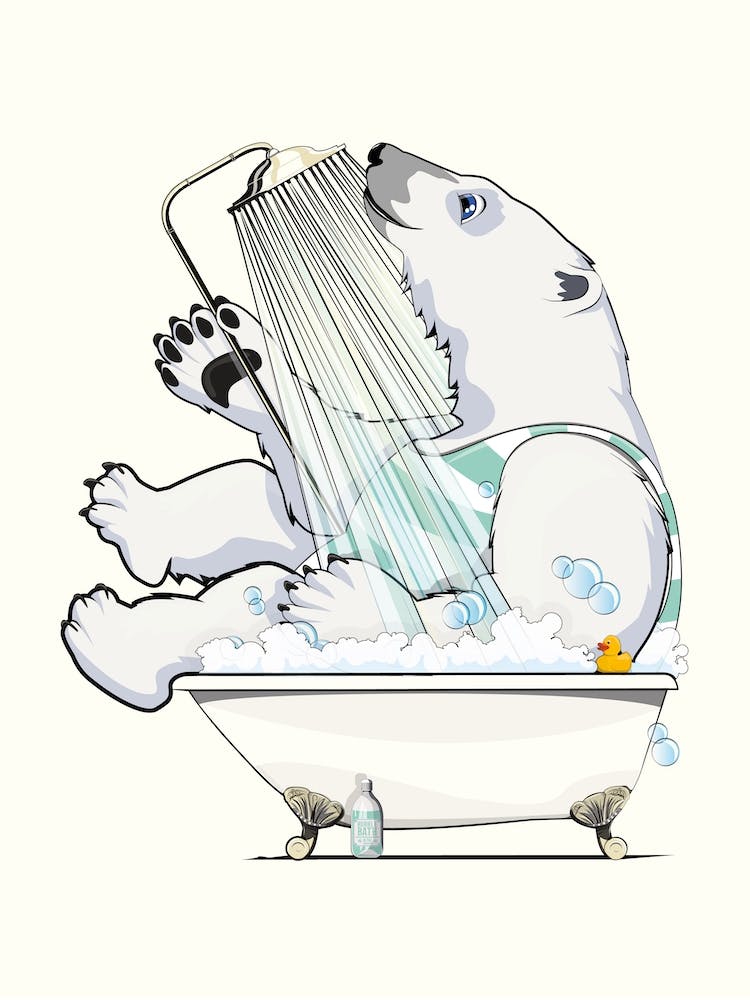 Polar Bear In The Shower