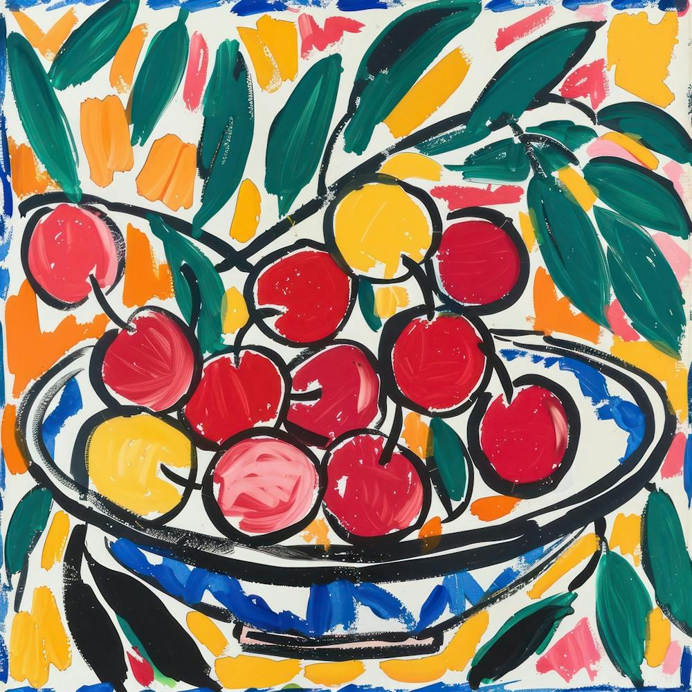 Cherries Matisse Style 9