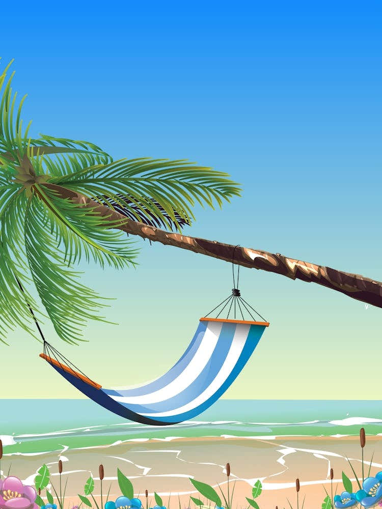 Hängematte am Strand