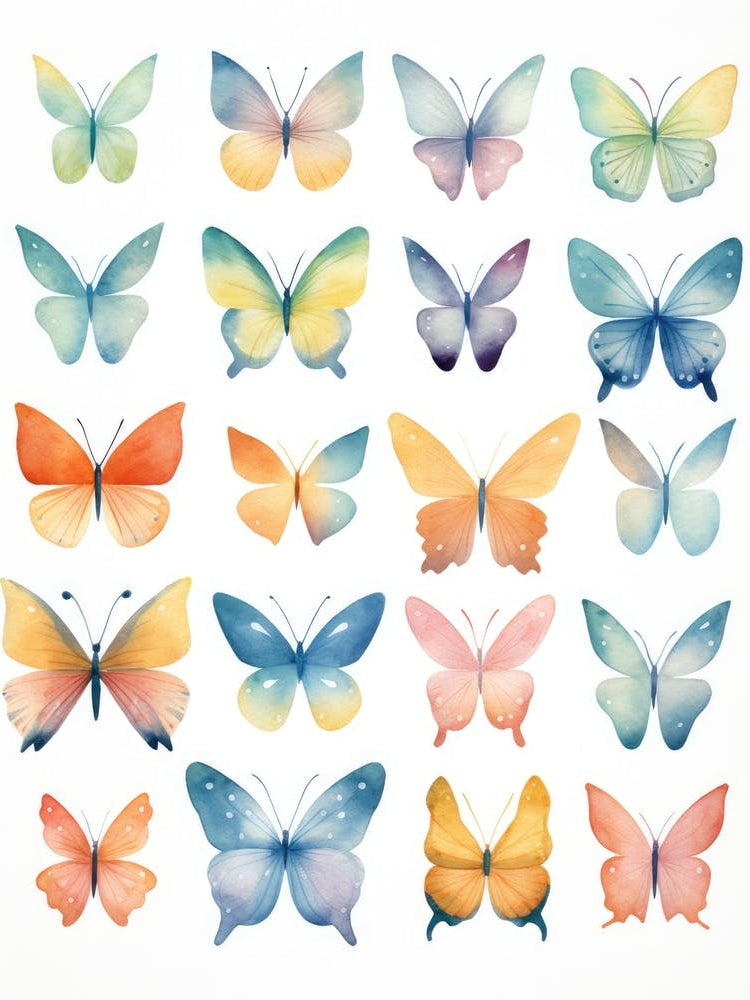 Watercolor Butterflies 14