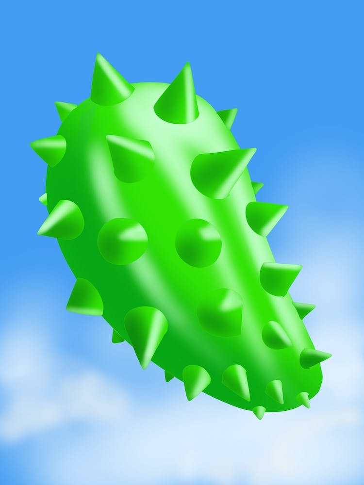 Digital Airbrush Nature - Cactus on Clouds 1