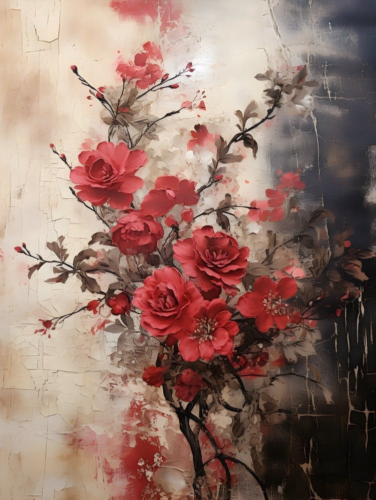 Vintage Dark Flowers 3