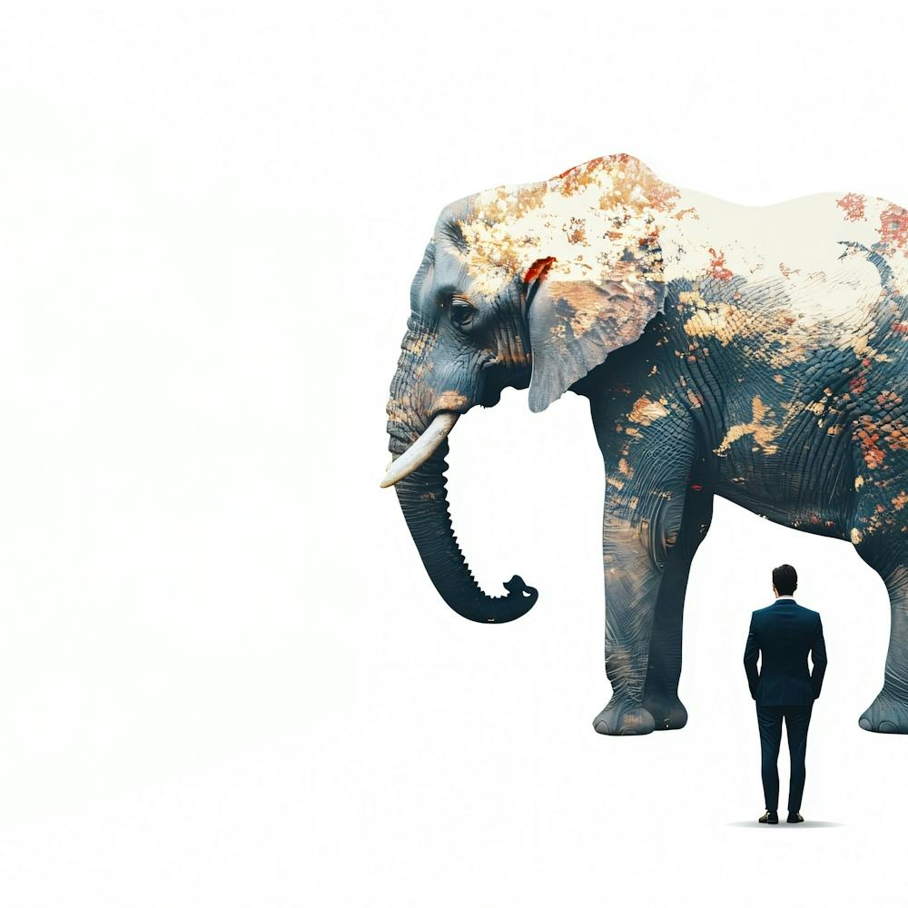 Elephant And Man