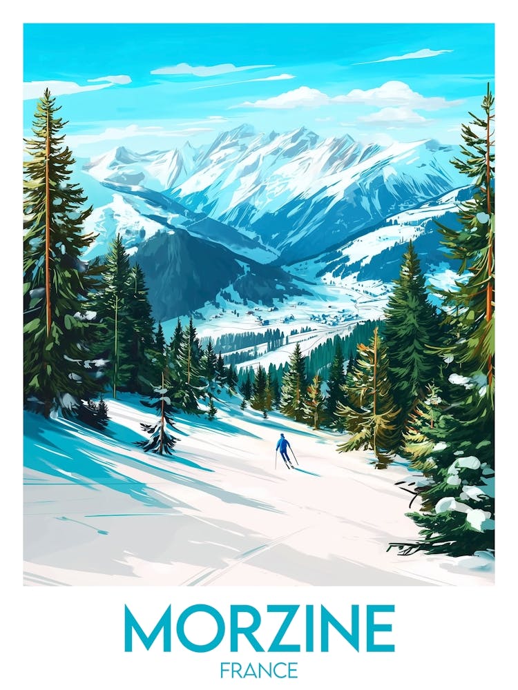 Affiche de voyage Morzine
