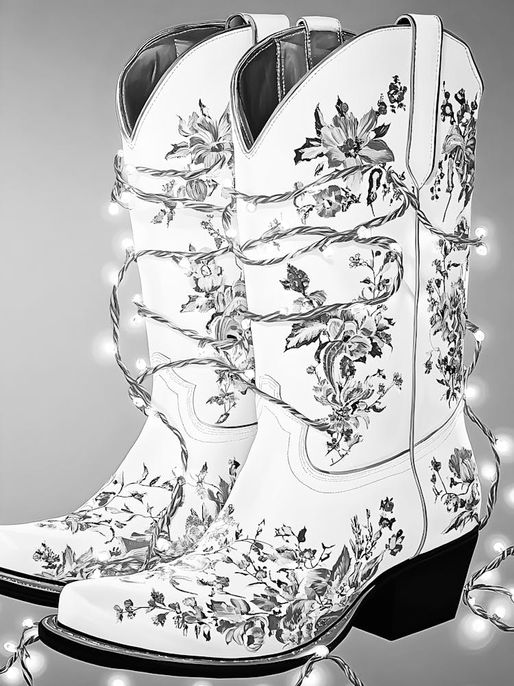 White Cowboy Boots 2