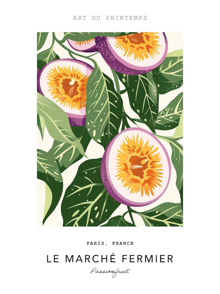 Passionfruit Le Marche Fermier Poster 1