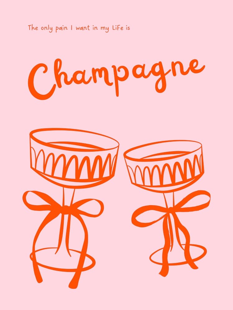 Champagne - rosé/orange
