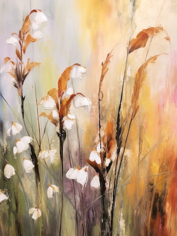 Fall Flower Painting Lily Of The Valley 3