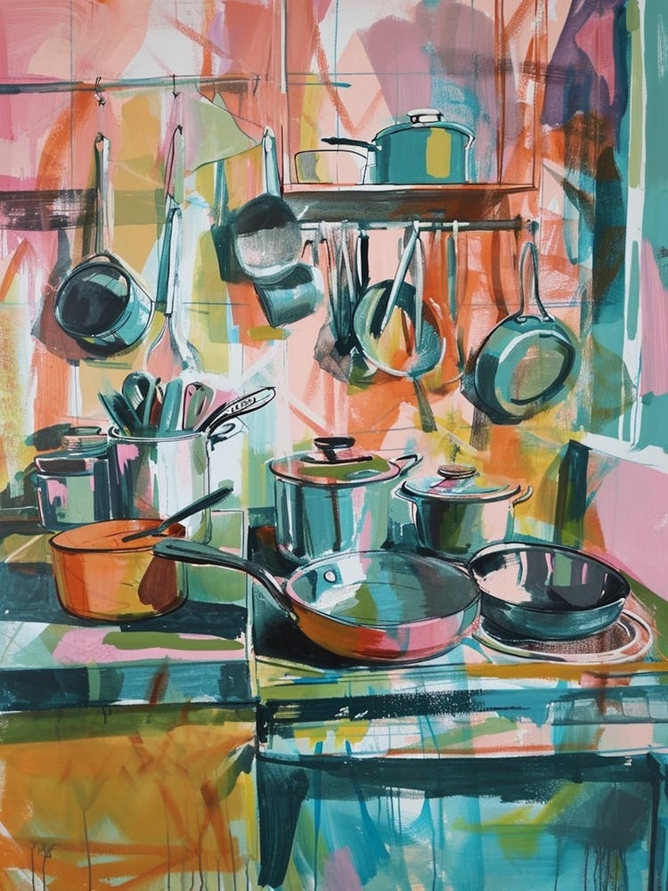 Kitsch Pots & Pans Painting 2