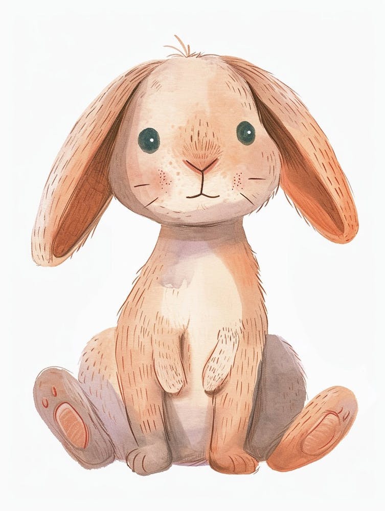 Tans Rabbit Kids Illustration 3