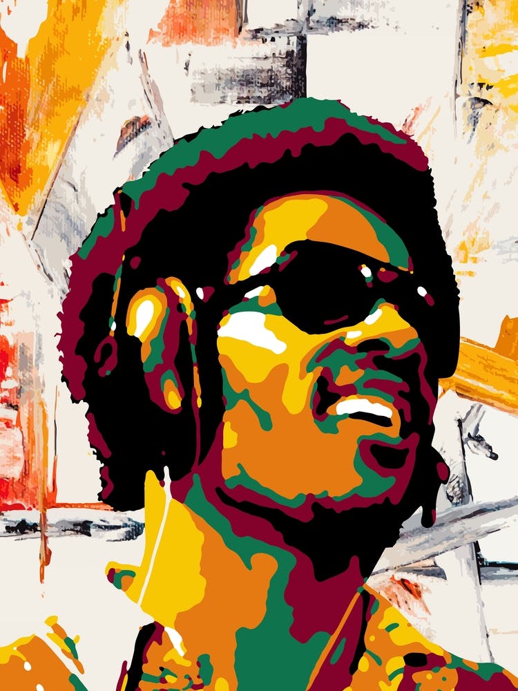 Stevie Wonder Colorful
