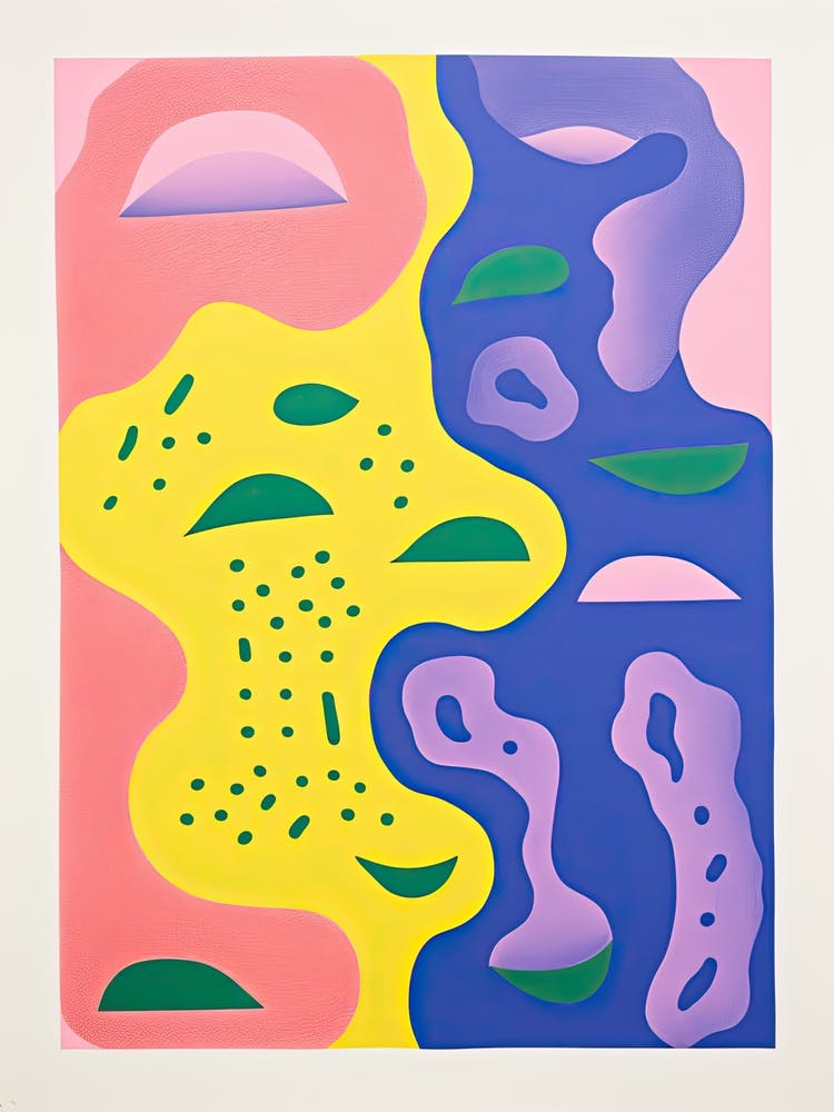 Abstract Landscape Risograph Style 31