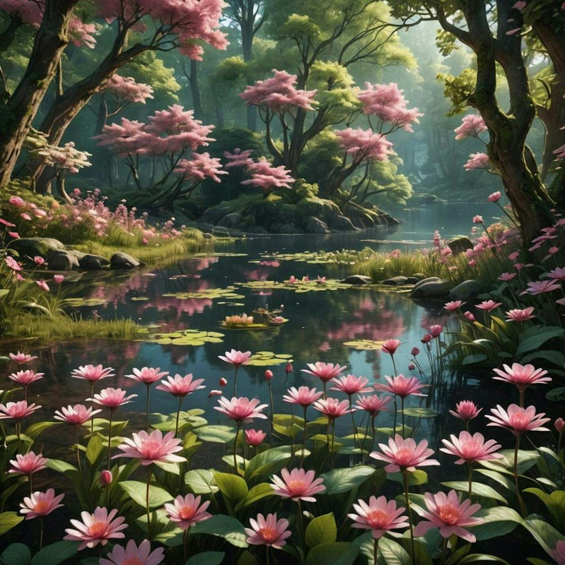 Pink Lotus Pond