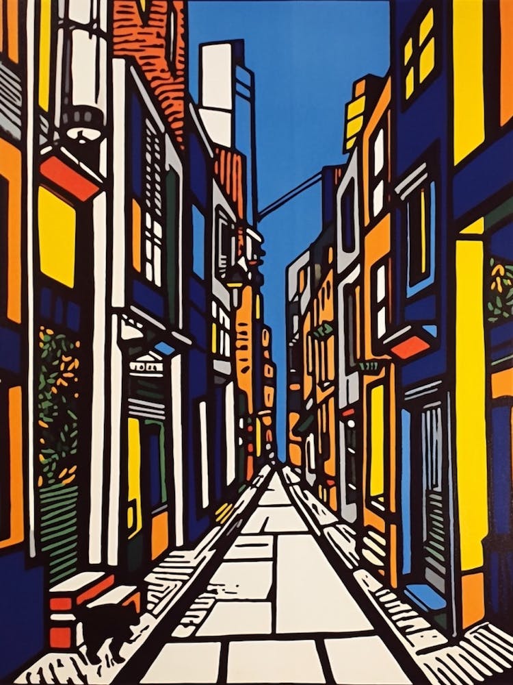 Painting Of Buenos Aires In The Style Of Pop Art 1