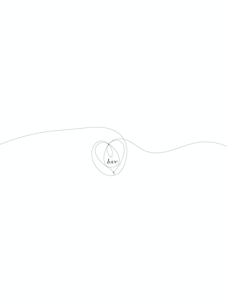 love -minimal art