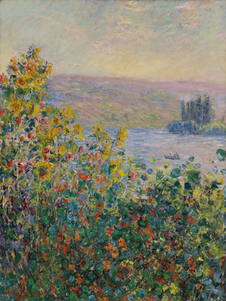 Flower Beds At Vétheuil (1881)