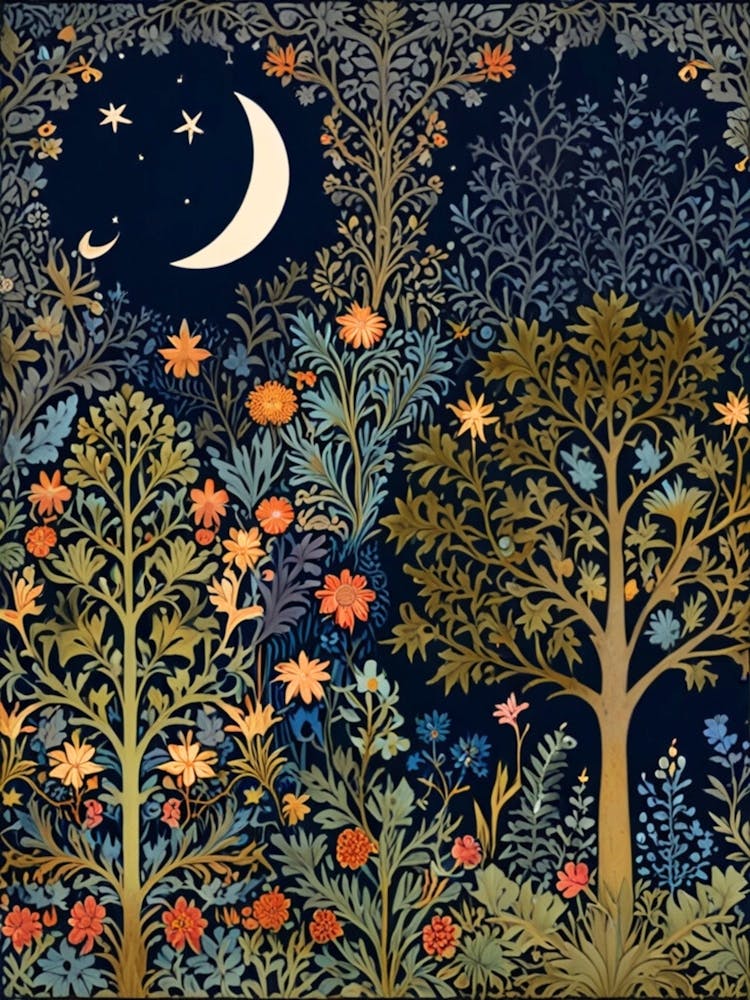 William Morris Night In The Forest 43