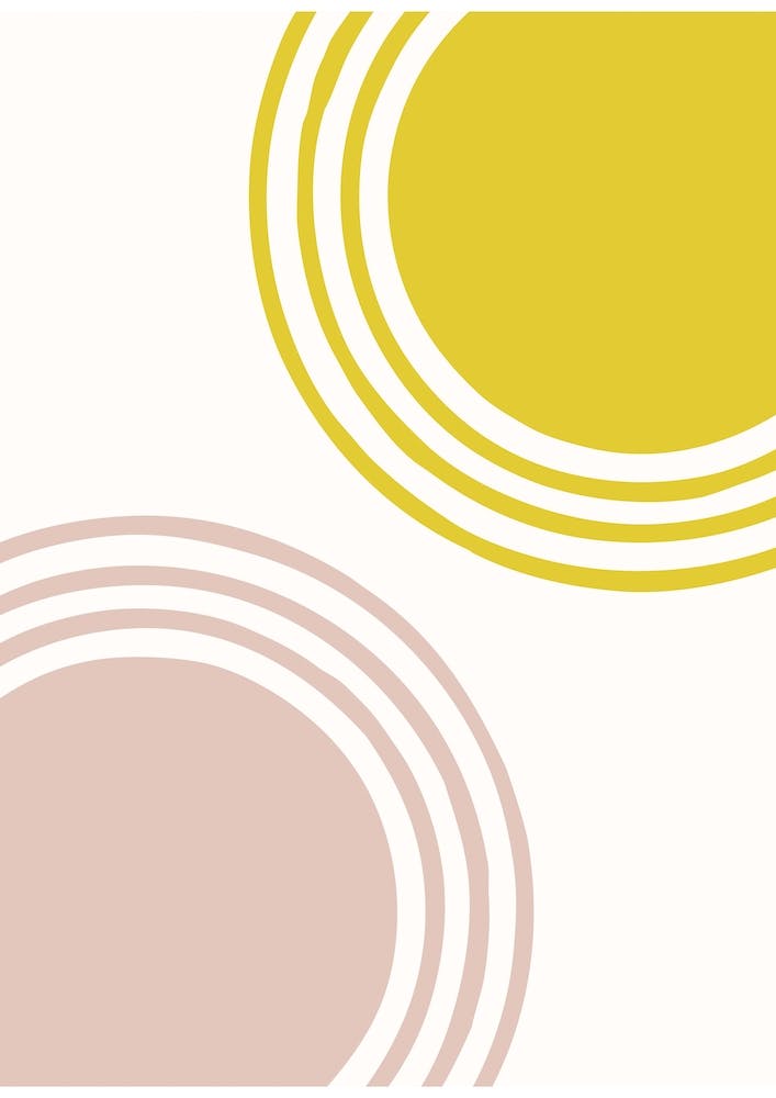 Two Suns Pink And Yellow