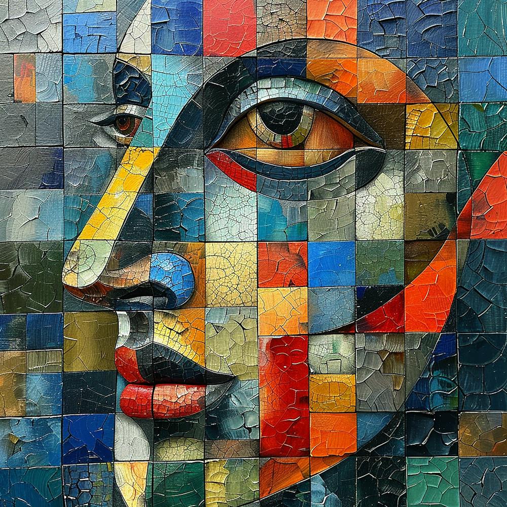 Mosaikgesicht