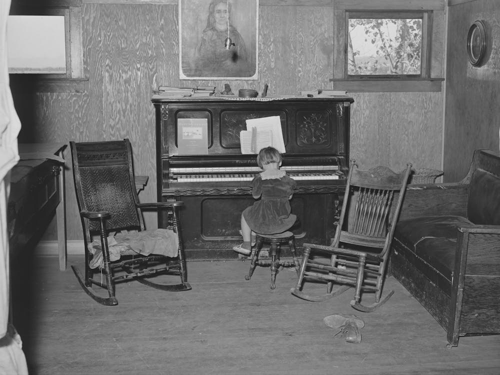 Living Room In Farm Home Of John Frost, Part Owner Of 135 Acres Of Semi Marginal Land In Tehama County
