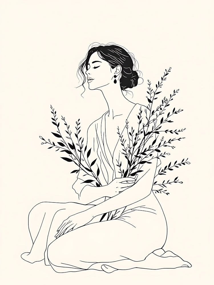 Girl With Flowers