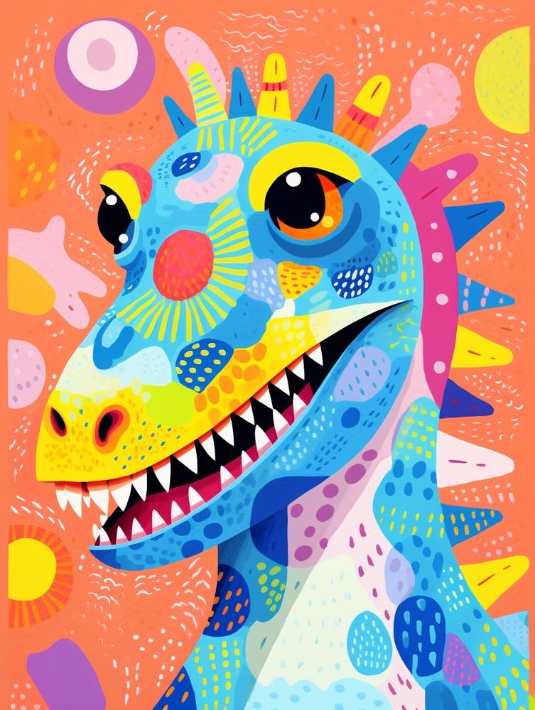 Farbenfroher Dinosaurier Citipati 1