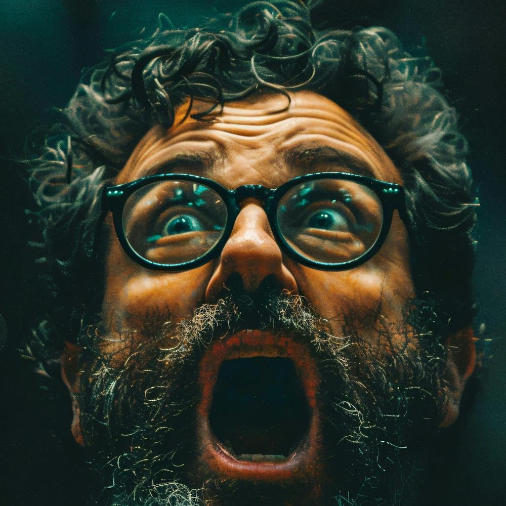 Man With Glasses And Beard