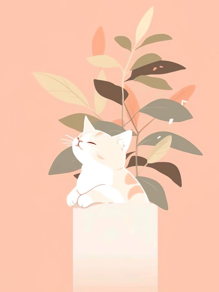 Cat In A Pot