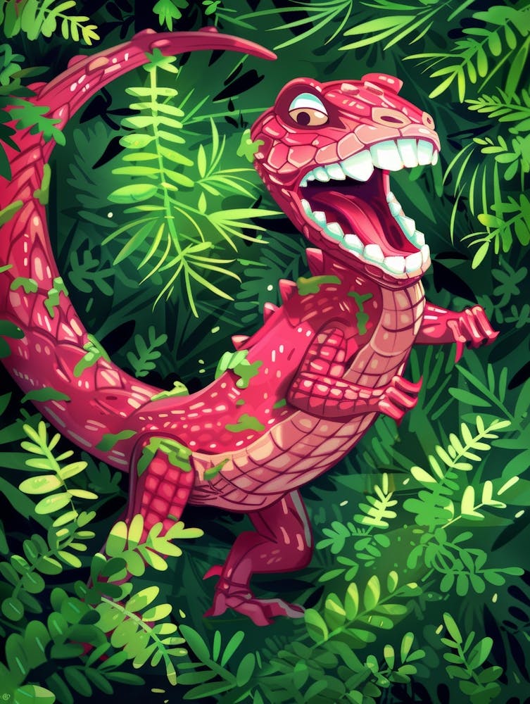 Dinosaurs In The Jungle