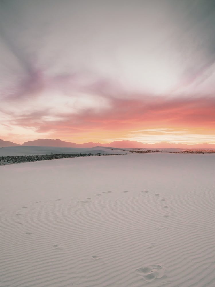 Warm Desert Sunset Sky