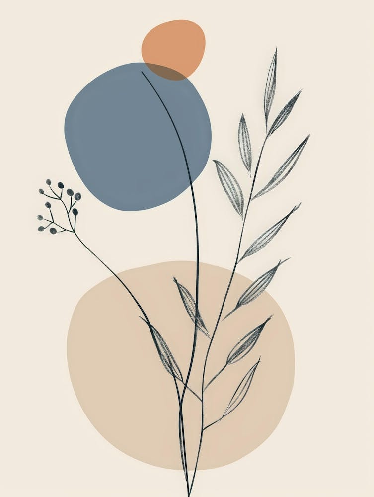 Abstract Plant Print