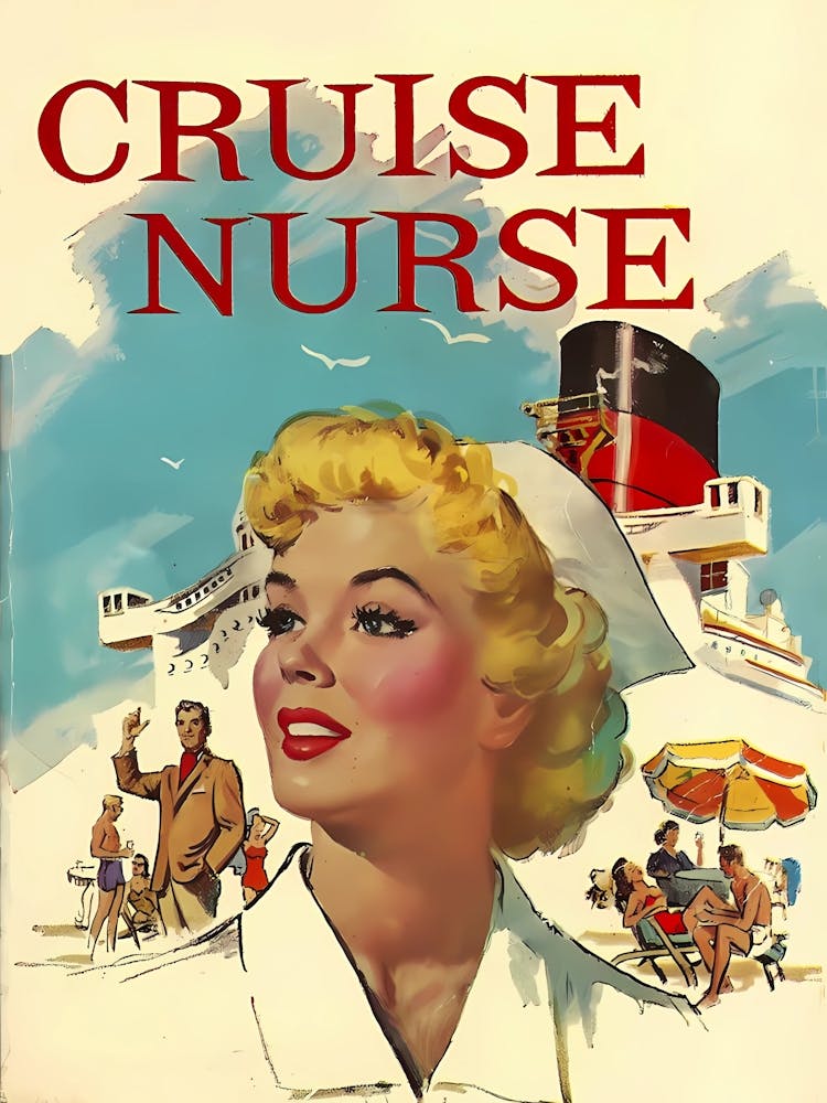 Cruise Nurse, Vintage Poster