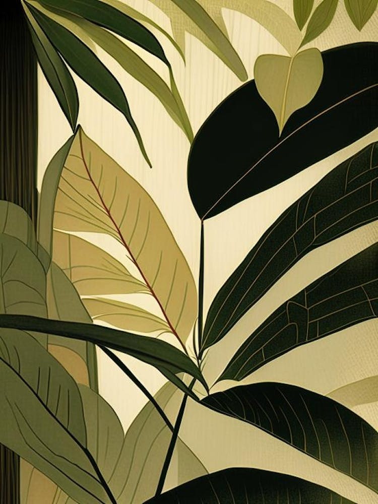 Bamboo  Leaf Rousseau Inspired 3
