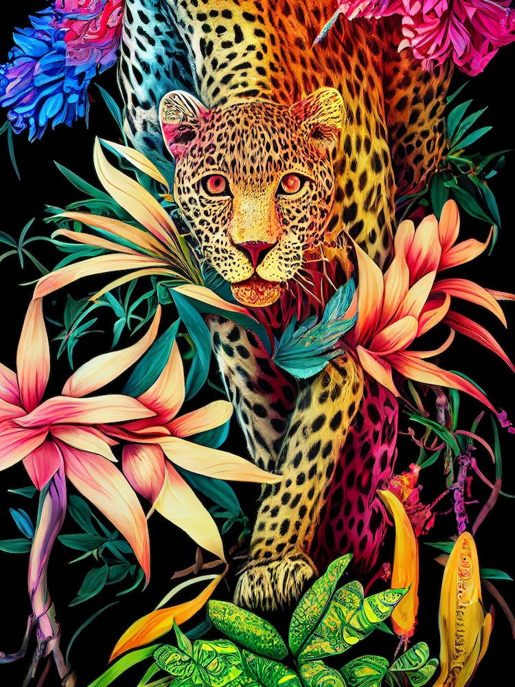 Colorful Leopard