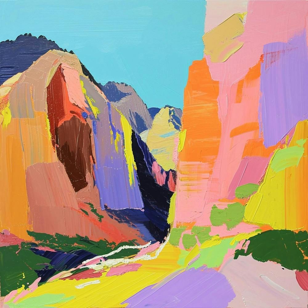 Colourful Abstract Zion National Park 3