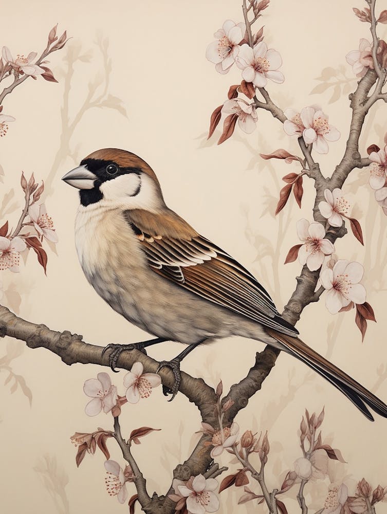 Dark And Moody Botanical House Sparrow 2