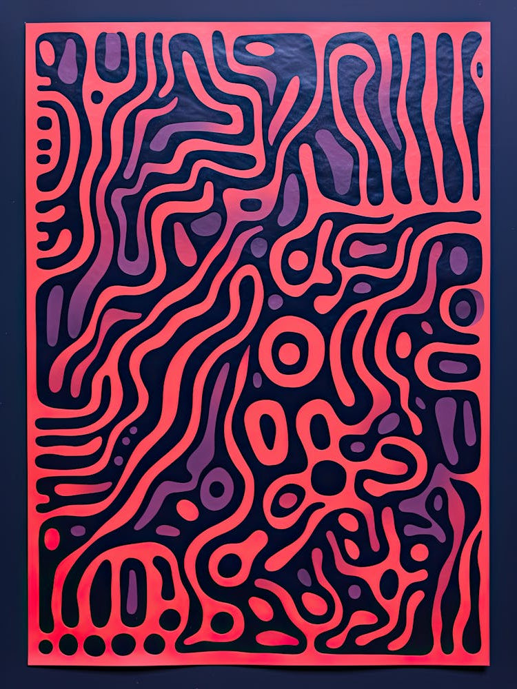 Whispering Mycelium - Psychedelic Spore Art