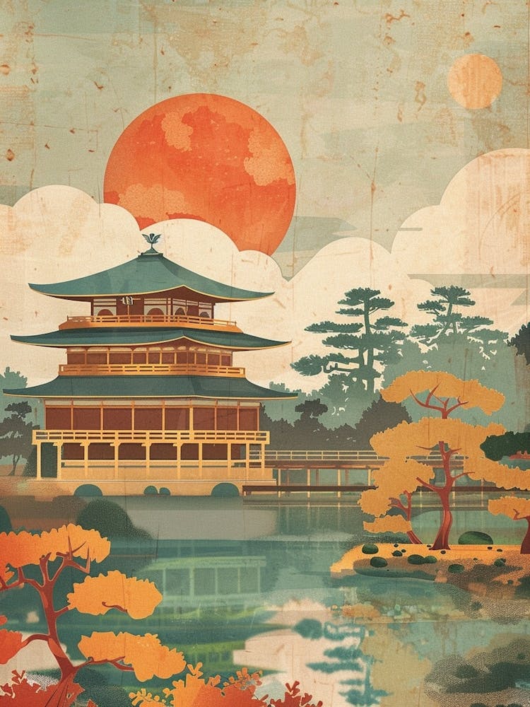 Nara Park Japan Mid-Century Modern
