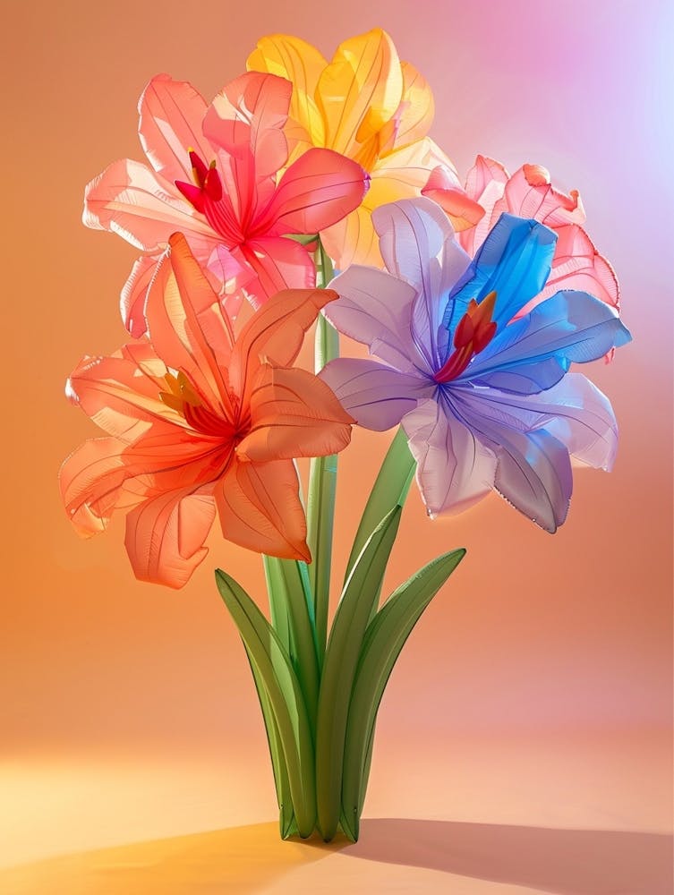 Dreamy Inflatable Flowers Amaryllis 1