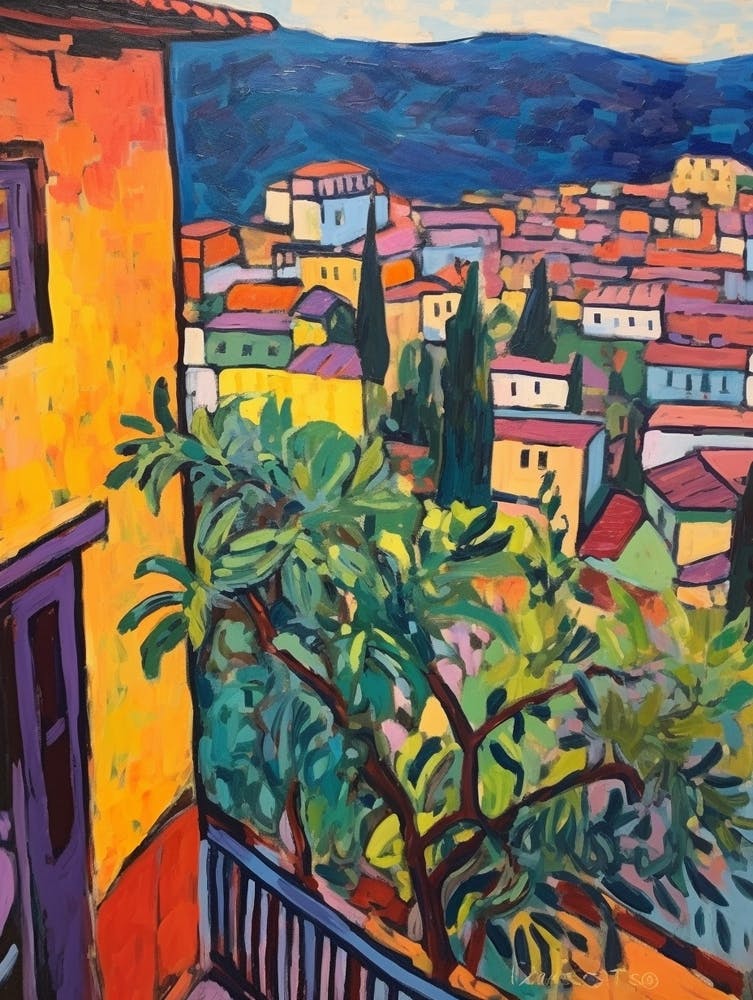Perugia Italy 2 Fauvist Painting