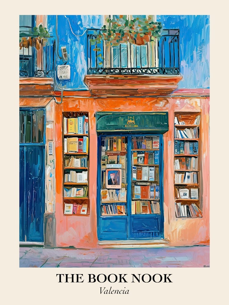 Valencia Book Nook Bookshop 4 Poster